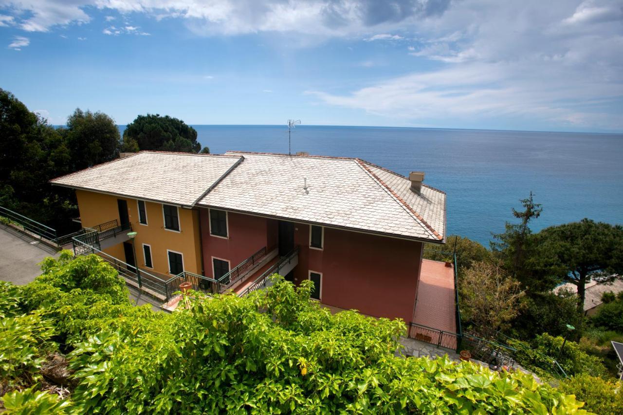 080 - La Villa Storica Il Vigneto 45B, Terrazza Sul Mare - Parcheggio Privato Gratis Moneglia Exterior photo